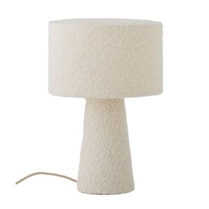 Bloomingville - Emmie Bordlampe, Hvid, polyester - Ø20 Ã H30 cm